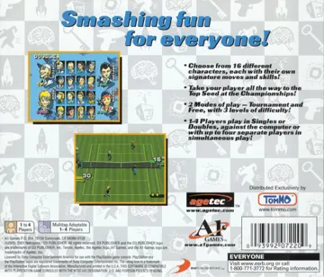 Tennis (US) box cover back